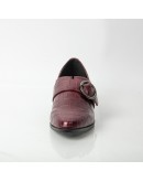 FLAT BORDEAUX WITH BUCKLE