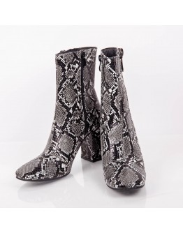 BOOTIES SNAKESKIN ANTHRACITE